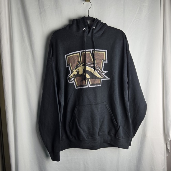 Jerzees Other - JERZEES Western Michigan Broncos Sweatshirt Hoodie XL Black‎ Nublend Team Fan
